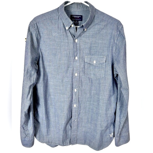 American Eagle Other - American Eagle striped button-down shirt, M, Prep Fit cotton Classic Preppy